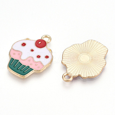 Eco-Friendly Alloy Enamel Pendants X-ENAM-Q437-017-NR-1