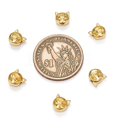 Tibetan Style Alloy Kitten Beads X-TIBEP-GC178-G-RS-1
