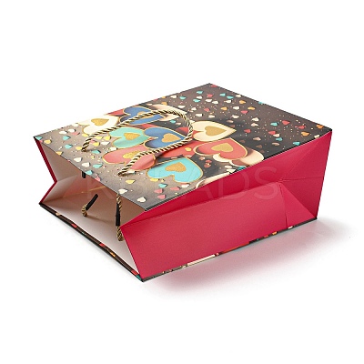 4 Colors Valentine's Day Love Paper Gift Bags CARB-D014-01J-1