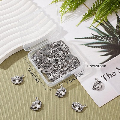 DIY Tibetan Style Alloy Pendants PALLOY-SC0004-13-1