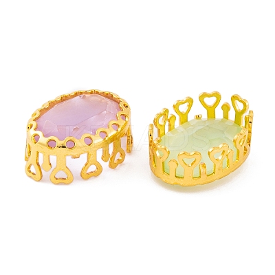 Oval Sew on Rhinestone GLAA-K069-05A-G-1