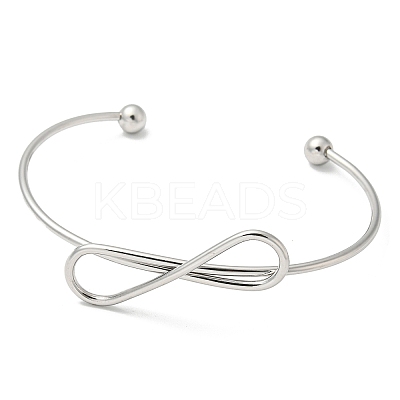 Non-Tarnish 304 Stainless Steel Cuff Bangles BJEW-K238-14P-1