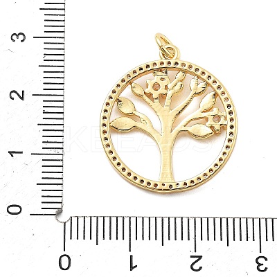 Brass Micro Pave Cubic Zirconia Pendants KK-L209-081G-1