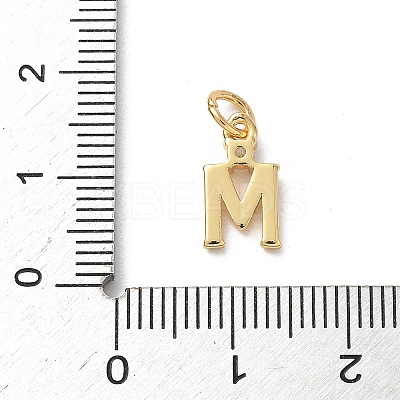 Brass Pave Clear Cubic Zirconia Charms KK-A273-01G-M-1