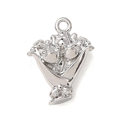 Valentine's Day Brass Charms KK-H294-04P-1