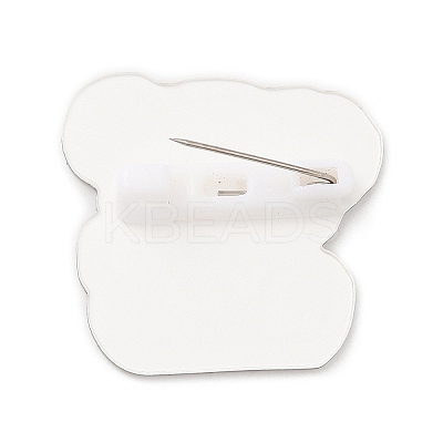 Dog with Gift Box Acrylic Brooches LS-JEWB-P018-01C-1