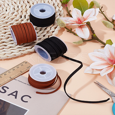 20M 2 Colors Flat Faux Suede Cord LW-LP0001-14-1