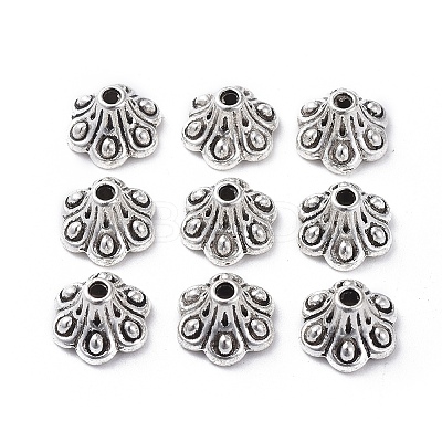 Tibetan Style Bell Filigree Bead Caps LS-TIBE-A23845-AS-LF-1