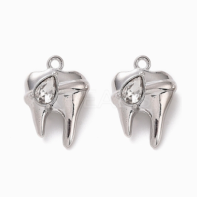 Rack Plating Alloy Glass Pendants FIND-I037-08P-01-1