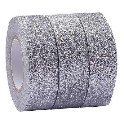 3 Rolls Glitter Foil Masking Tapes DIY-GF00007-47A-1