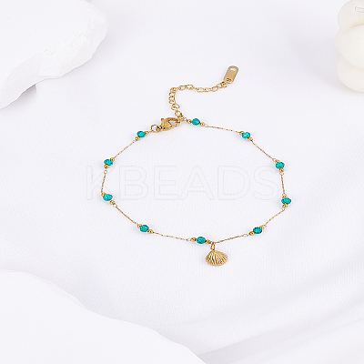 1Pc 316L Surgical Stainless Steel Anklets for Women AJEW-LP0006-74-1