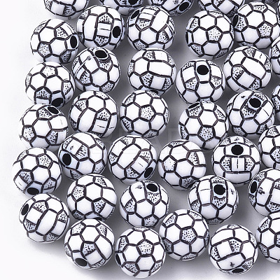 Craft Style Acrylic Beads MACR-T023-19-1