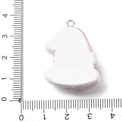 Christmas Opaque Resin Pendants RESI-A049-05P-1