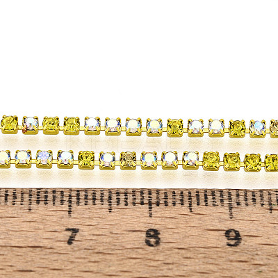 Iron Rhinestone Cup Chains CH-T007-02A-01-1