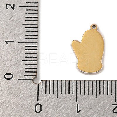 Christmas Theme 304 Stainless Steel Enamel Charms STAS-Z093-02G-1