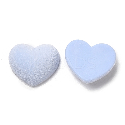 Flocky Acrylic Cabochons OACR-C018-06-1
