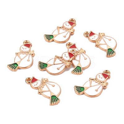 Eco-Friendly Alloy Enamel Pendants ENAM-T011-63-NR-1