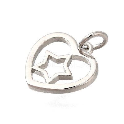 Heart Rack Plating Brass Charms LS-KK-I716-21B-P-1