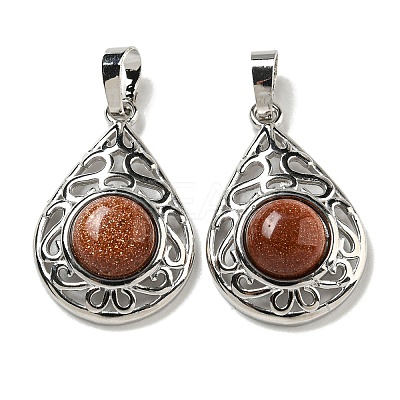 Synthetic Goldstone Pendants G-Q158-05P-27-1