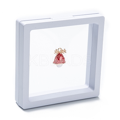 Square Transparent PE Thin Film Suspension Jewelry Display Box X1-CON-D009-01A-05-1