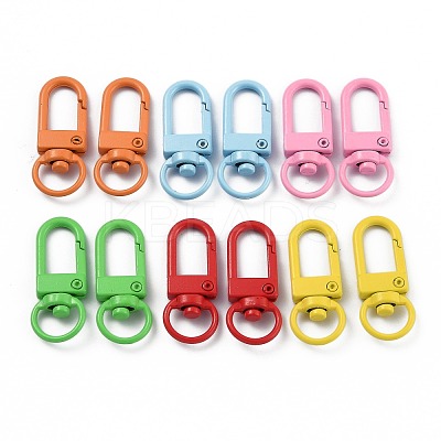 Zinc Alloy Baking Paint Swivel Snap Hooks Clasps X-PALLOY-H194-A-1