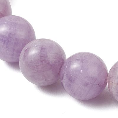 Natural Lavender Amethyst Round Beads Stretch Bracelets for Women BJEW-JB12127-01-1