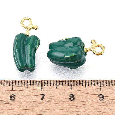 Alloy Enamel Pendants ENAM-N062-05B-G-1