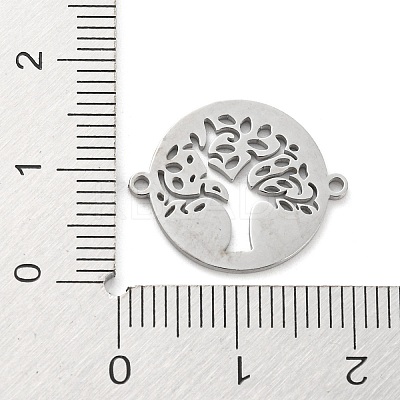 Tarnish Resistant 304 Stainless Steel Hollow Connector Charms STAS-P332-04P-1