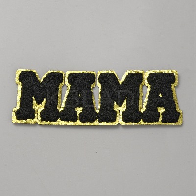 Word Mama Computerized Embroidery Iron on/Sew on Patches PATC-WH0014-38A-1