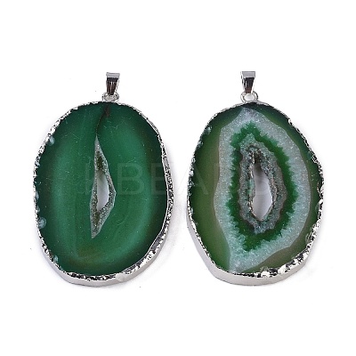 Natural Agate Big Pendants KK-F868-29P-05-1