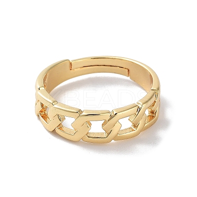Brass Adjustable Rings for Women RJEW-E292-17G-1