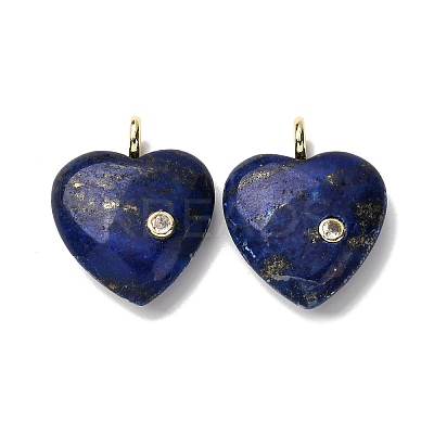 Dyed Natural Lapis Lazuli Pendants G-P588-01G-08-1