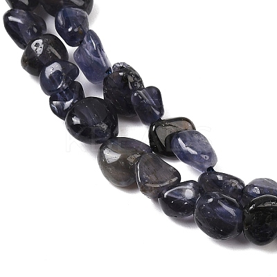 Natural Iolite/Cordierite/Dichroite Beads Strands G-A284-A02-01-1