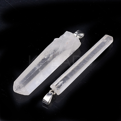 Natural Quartz Crystal Big Pendants G-Q989-013-1