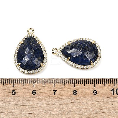 Dyed Natural Lapis Lazuli Faceted Pendants G-I382-05G-07-1