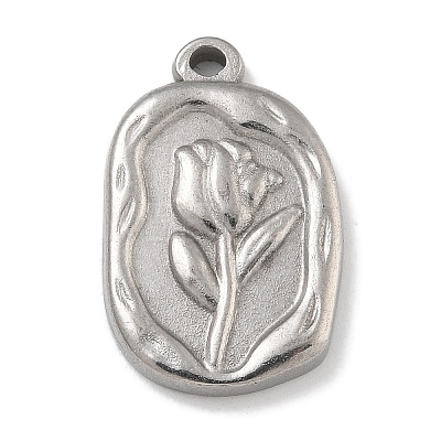 Anti-Tarnish 304 Stainless Steel Pendants STAS-D197-06P-1