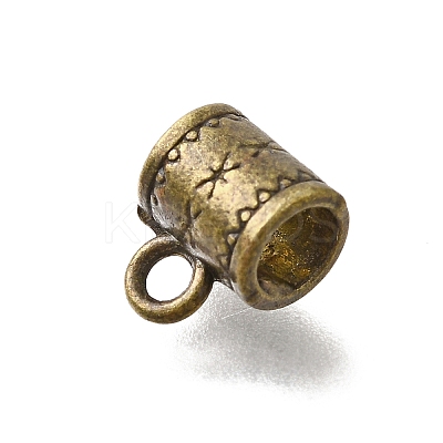 Tibetan Style Alloy Tube Bails TIBE-L008-13AB-1