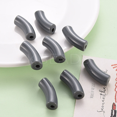 Opaque Acrylic Beads MACR-S372-001B-S037-1