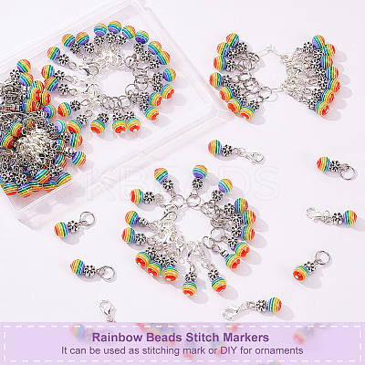 100 Charms of 5pcs Alloy Flower with Resin Beaded Cluster Dangle Wine Glass Charms AJEW-AR0001-47-1