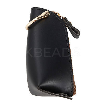 PU Leather Zipper Car Key Case AJEW-WH0348-14A-1