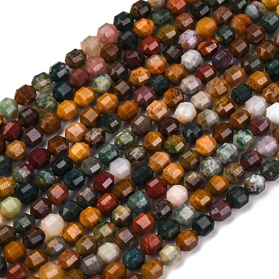 Natural Ocean Jasper Beads Strands G-A260-A30-01-1