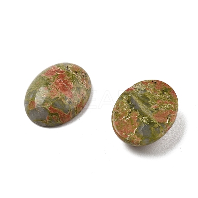 Natural Unakite Cabochons G-C115-01A-45-1