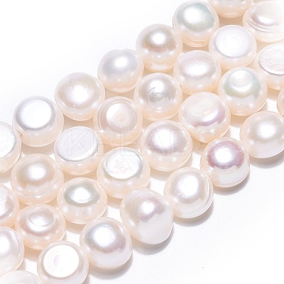 Natural Cultured Freshwater Pearl Beads Strands PEAR-N014-07J-02-1