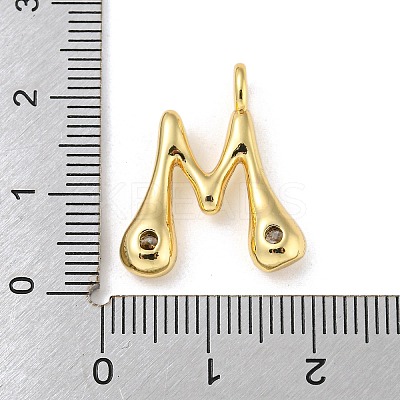 Rack Plating Brass Micro Pave Cubic Zirconia Pendants KK-A200-24G-M-1