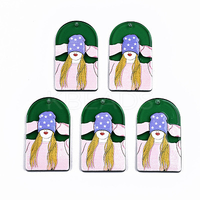 Transparent Acrylic Pendants LS-KY-T022-02-1