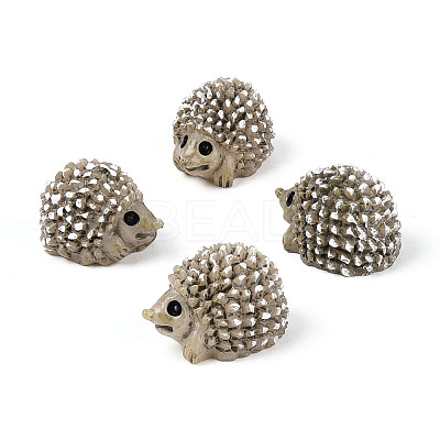 Synthetic Resin Hedgehog Miniature Ornaments AJEW-WH0606-67B-1