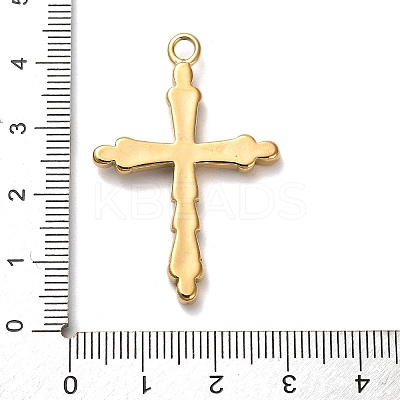 Real 18K Gold Plated 304 Stainless Steel Pendants STAS-M331-02C-G-1