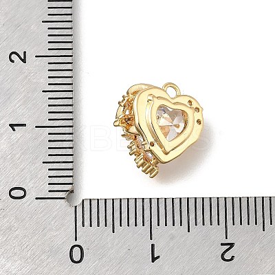 Brass Micro Pave Cubic Zirconia Pendants LS-KK-U061-03G-1
