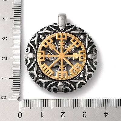 Ion Plating(IP) 304 Stainless Steel Pendants STAS-D014-20AS-1