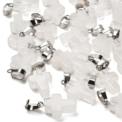 Natural Quartz Crystal Pendants G-Z067-04P-07-1